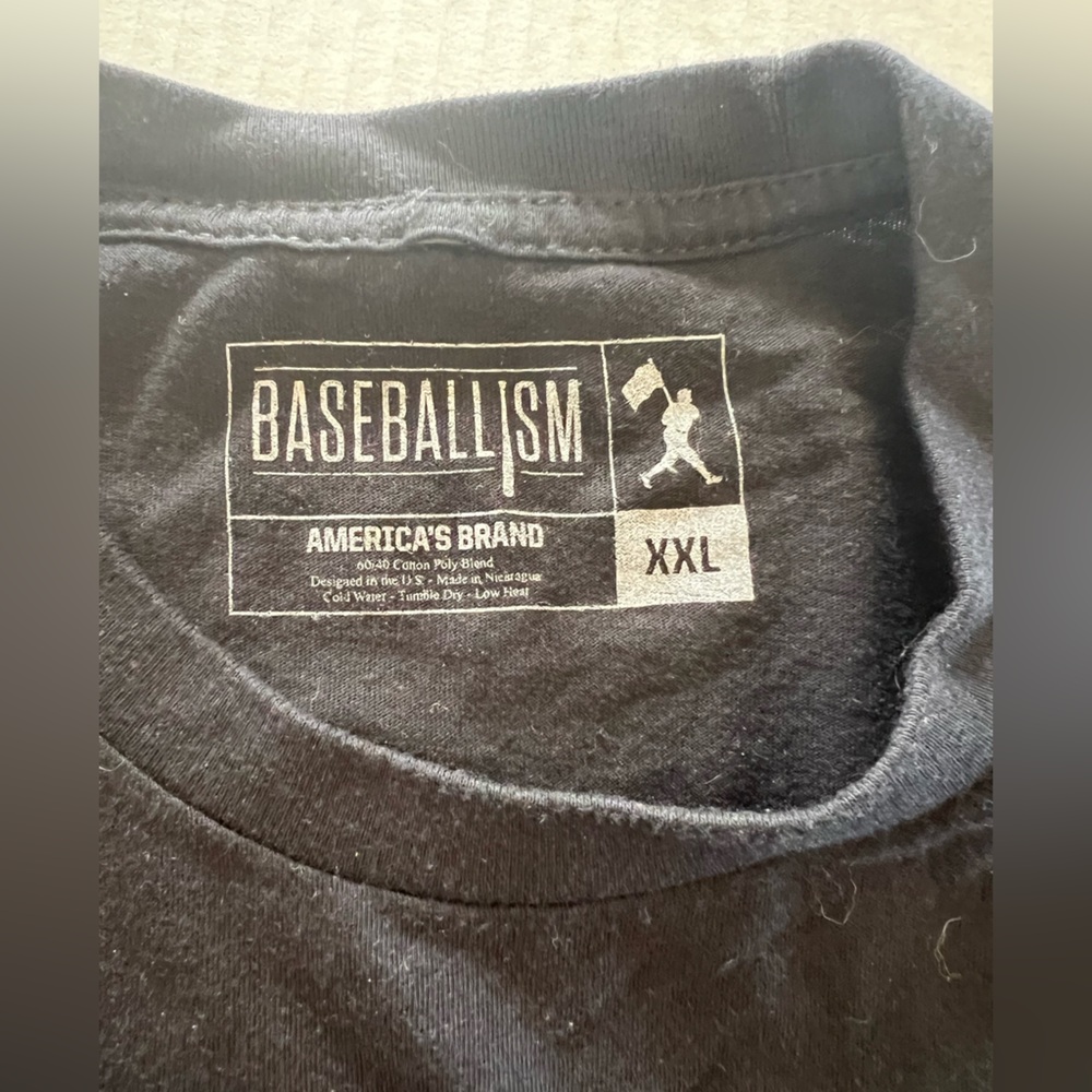 Black Graphic Baseballism T-Shirt - Picture 2 of 2